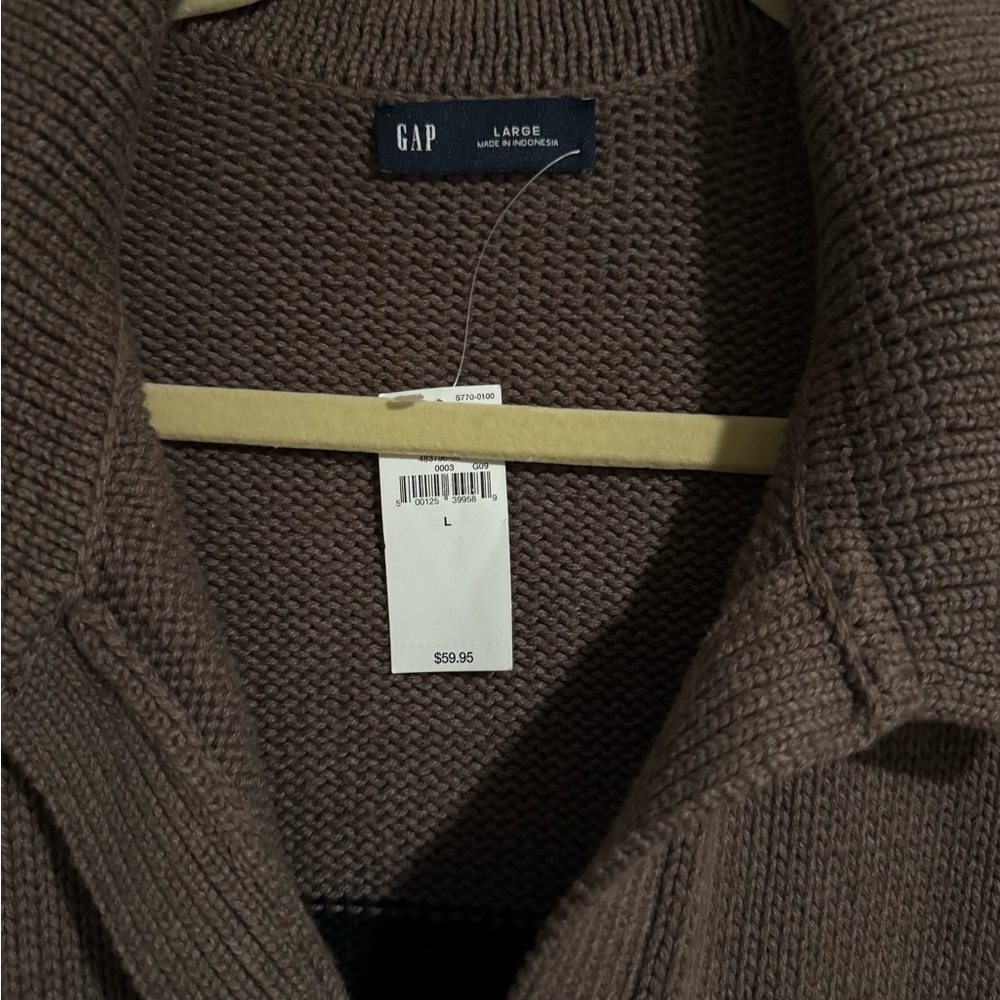 Gap Cropped Polo Sweater NWT - Picture 2 of 4